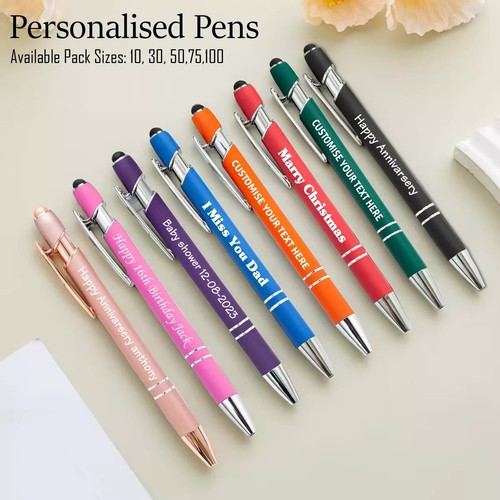 Personalised pens 100 bulk - personalised,