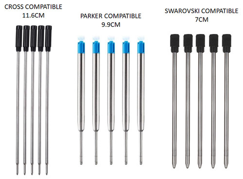 Pen refills compatible with - pen,