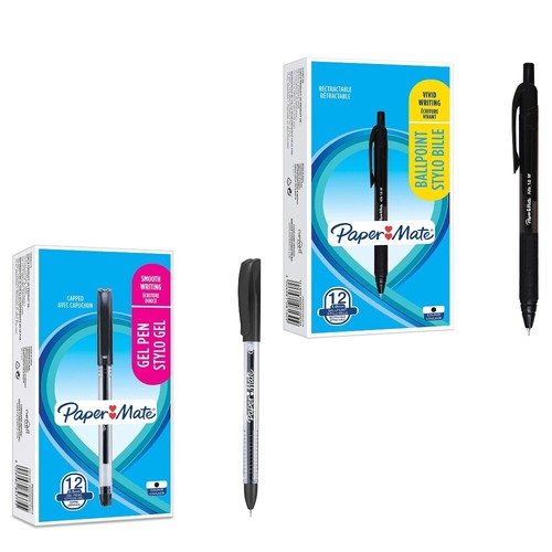 Black ballpoint pens 12 - black,