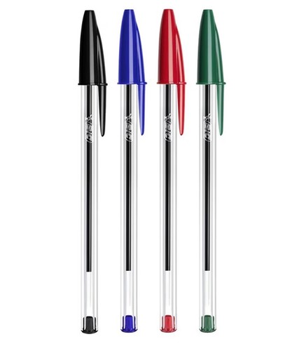 Bic pens cristal medium ball - pens,