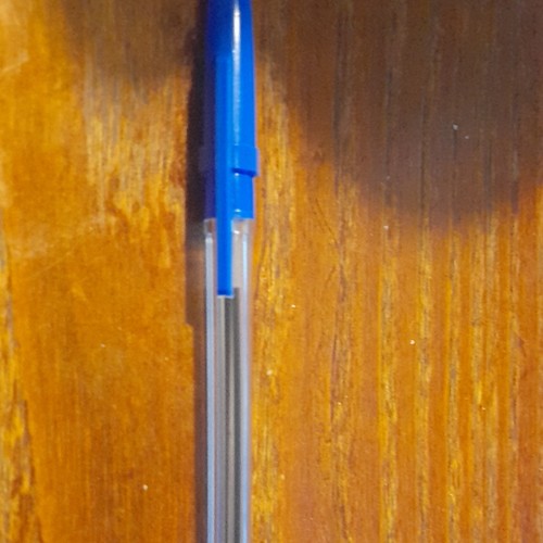 Blue ink plastic ballpoint - blue,