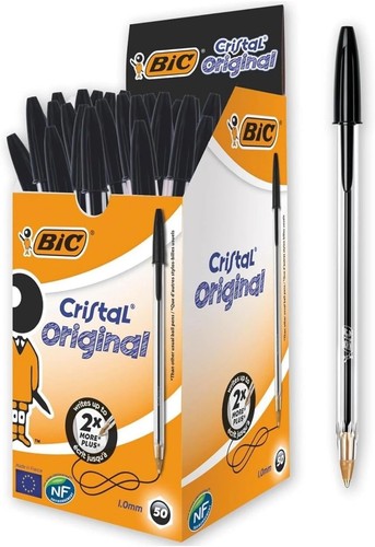 Bic pens black cristal medium - ,