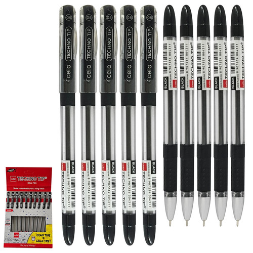 10x black ballpoint pens - ballpoint,