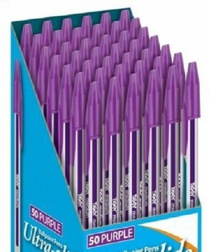 Box purple biro pens - 50,