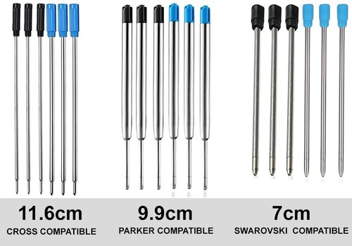 Black blue ballpoint pen - black,