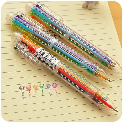 Multi colour ballpoint pen - 5x,
