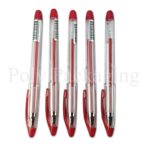 Red gel pens any qty - red,