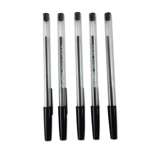 Black ballpoint pens - black,
