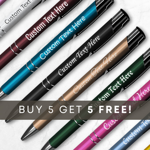 Engraved metal pens - engraved,