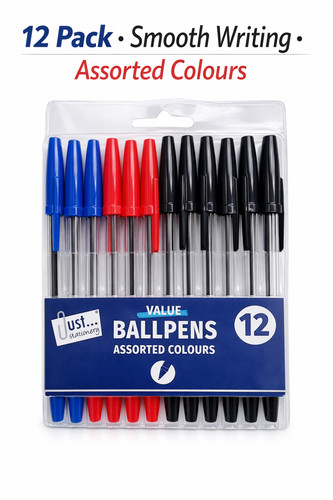 Pack assorted ballpoint - pack,