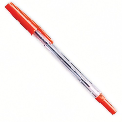 Red ballpoint pens pack of - red,