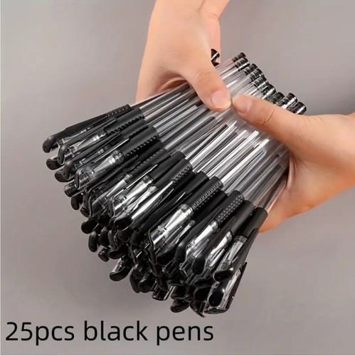 Pack black ballpoint pens - black,